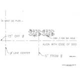 1968 Camaro Side Marker Mounting Template Image